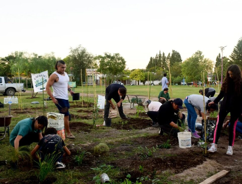 Nueva jornada de reforestación con especies nativas en Santa Ana