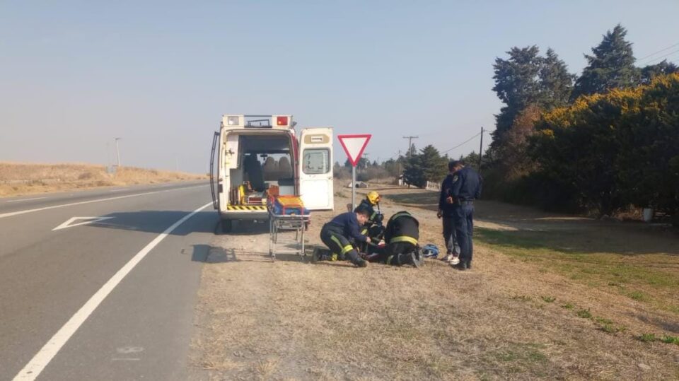 Una joven embarazada resultó herida en un accidente en Ruta C-45