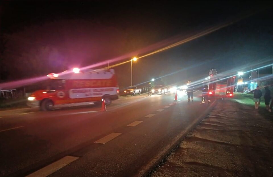Motociclista de 19 años herido tras fuerte colisión en Ruta C-45