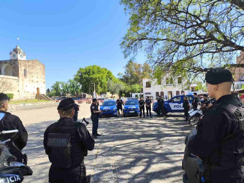 Amplio operativo interfuerzas en las calles de Alta Gracia