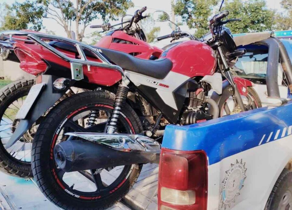 Recuperaron motocicletas y otros elementos en distintos operativos