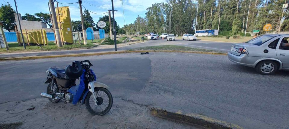 Una menor resultó herida tras un choque en Av. Yrigoyen