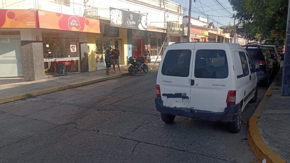 Un accidente dejó a un motociclista herido