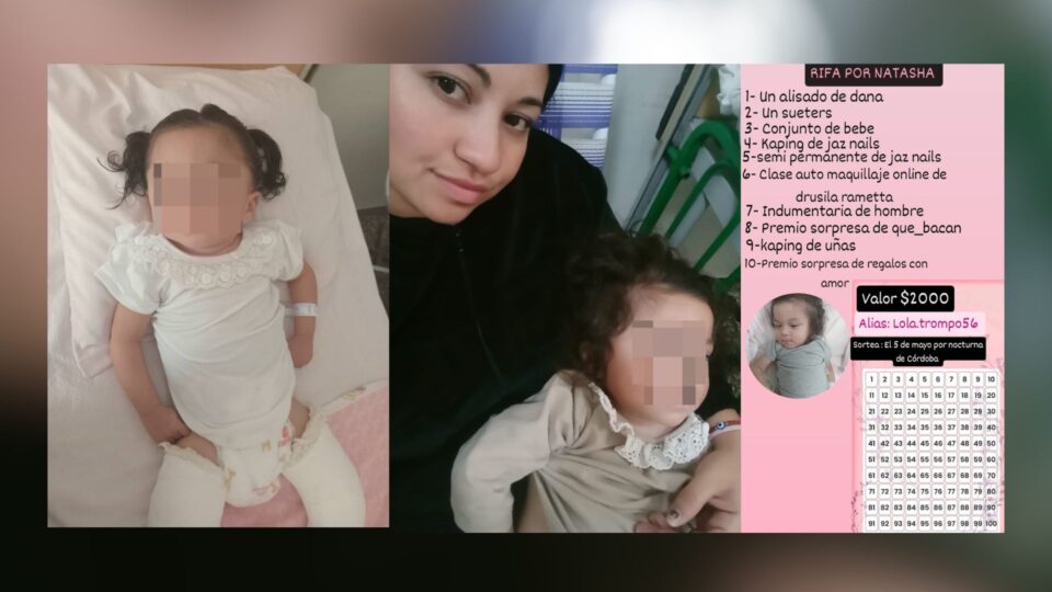 La lucha de Yamila Loyola: se realiza una rifa para cubrir los gastos del tratamiento de Natasha
