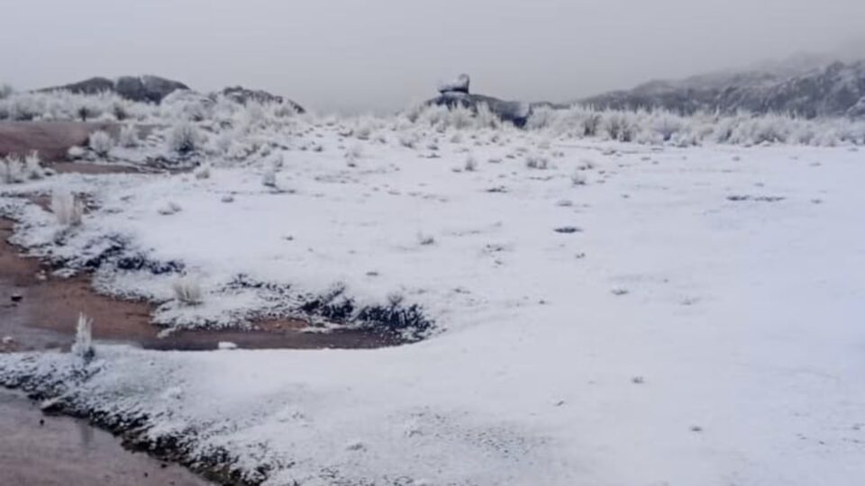 Córdoba de blanco en octubre: martes con nieve en las Altas Cumbres y lloviznas