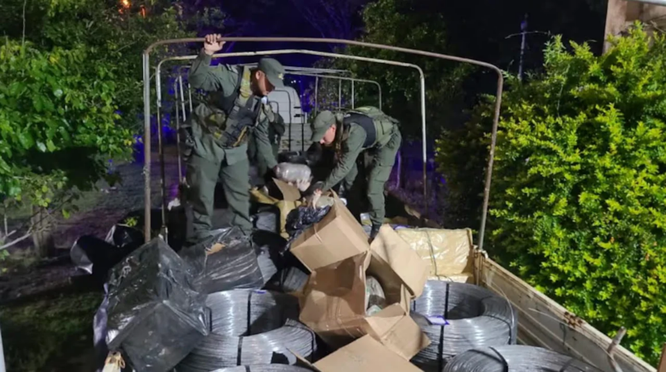 Interceptan un camión que transportaba casi 2.700 kilos de marihuana