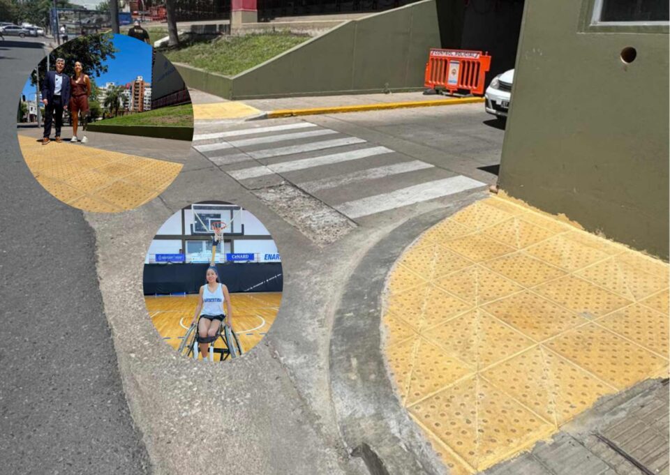 Una deportista, un reclamo y una respuesta: rampas accesibles en la Jefatura de Policía