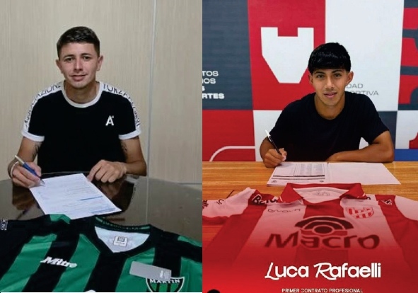 Bruno Juncos y Luca Rafaelli, de Alta Gracia al fútbol de AFA