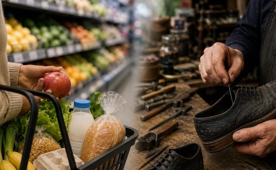 Cambia el hábito de consumo: crecen la reparación de calzado y las compras diarias