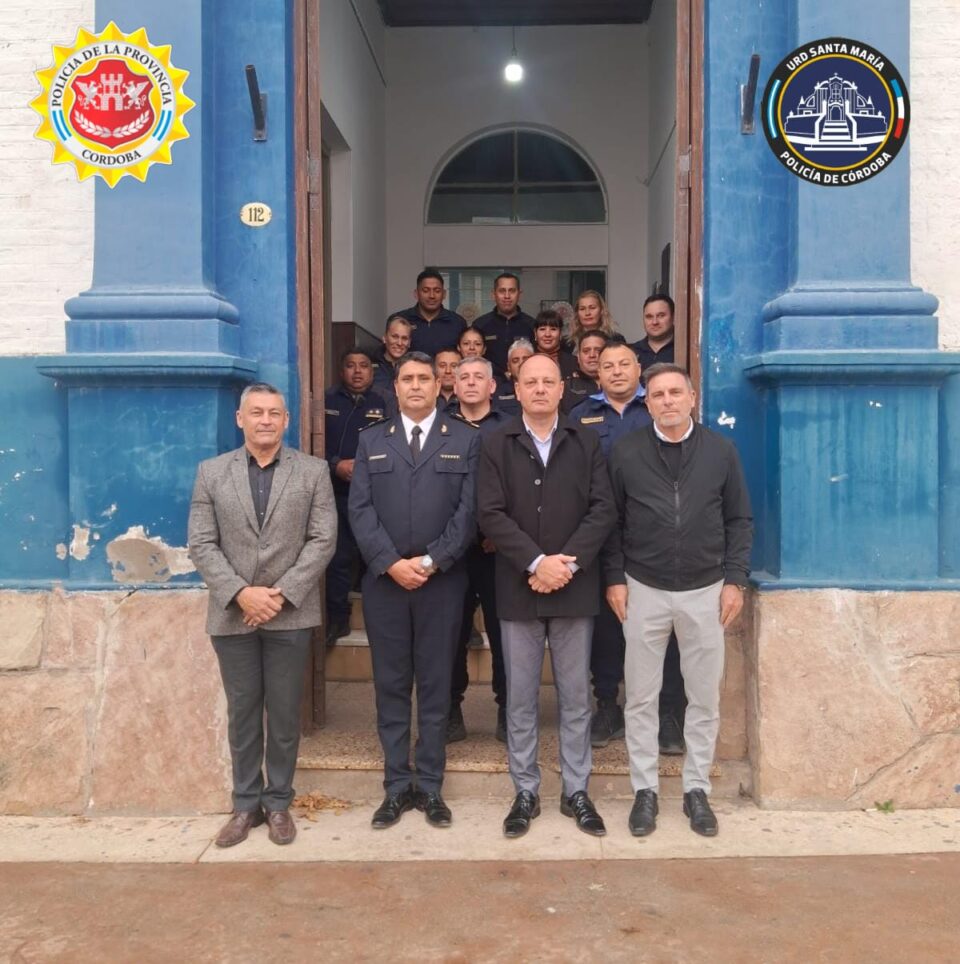Cambios en la cúpula policial: Carabajal quedó al frente de la Departamental Santa María
