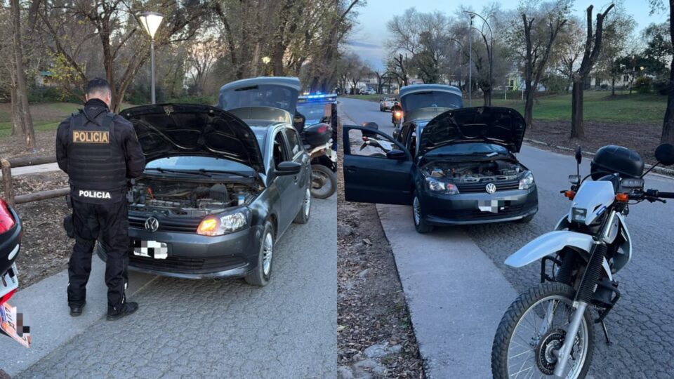 Detuvieron a dos hombres que circulaban en un auto con pedido de secuestro