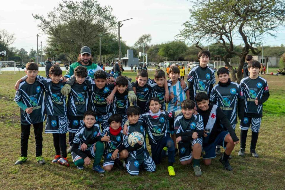 Más de 160 niños participaron de un encuentro defútbol infantil en el Valle de Anisacate