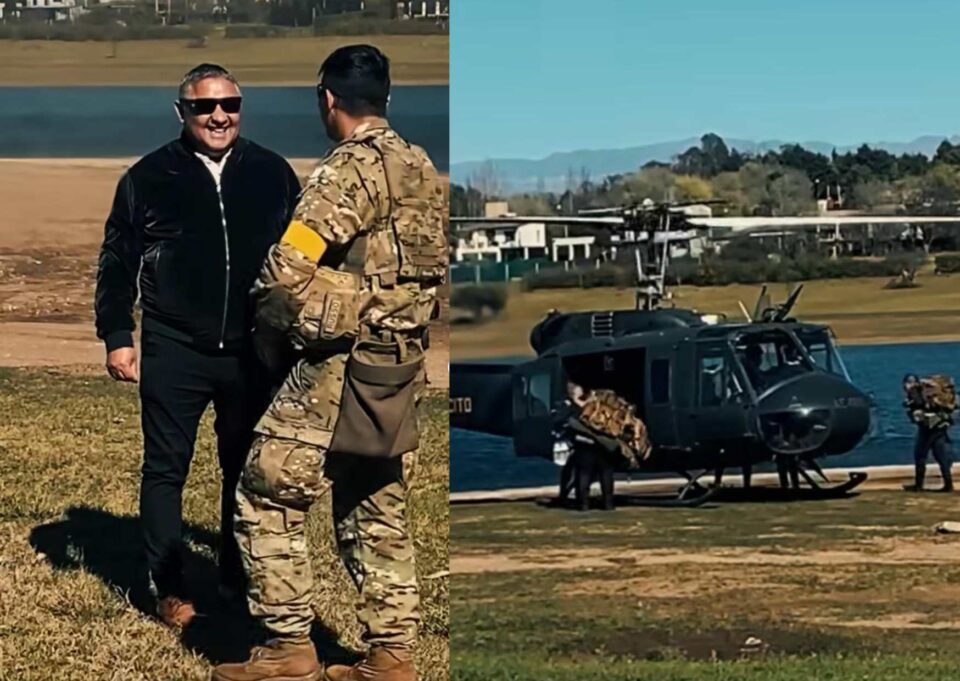 Paracaidistas sobre el agua: el impactante entrenamiento del Ejército en el Dique Los Molinos