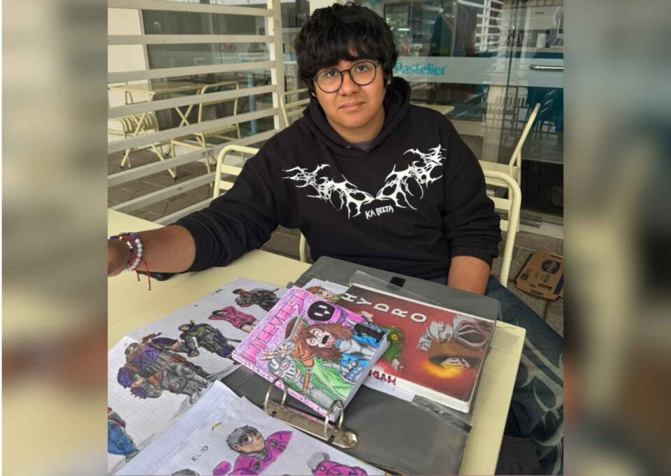 Tres amigos, una gema y un mundo dentro de Internet: la historieta que creó Elio, un adolescente de 15 años