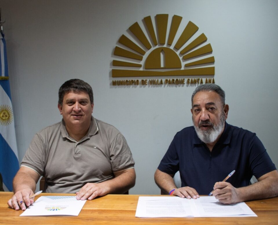 Villa Parque Santa Ana firmó convenios con AGEC para ofrecer gimnasio y servicios mutuales
